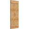 Ekena Millwork Joined Board-n-Batten Shutters w/Z-Bar, Rough Sawn Western Red Cedar, 26 7/8W x 64H, PR RBJ06Z26X064RWR - alternate 3